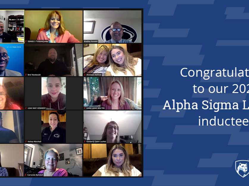 Congratulations to our 2021 Alpha Sigma Lambda inductees