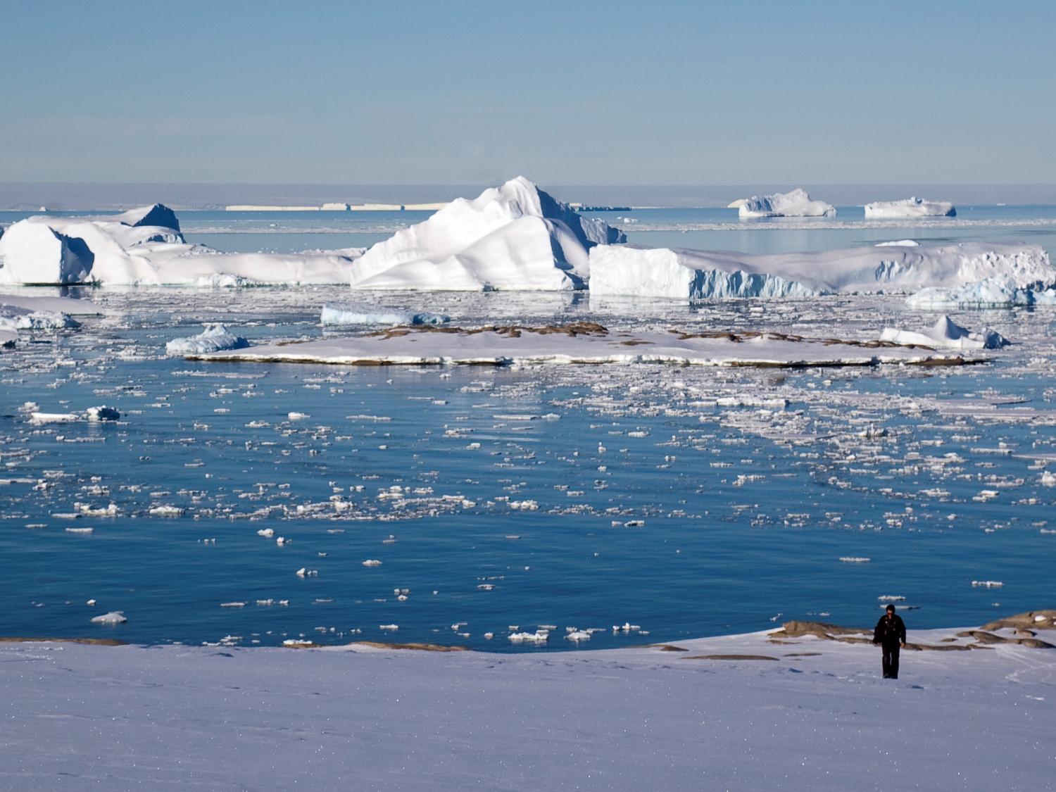 Icebergs in the Amundsen Sea