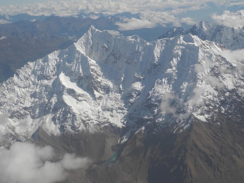glaciers in Andes Mountains