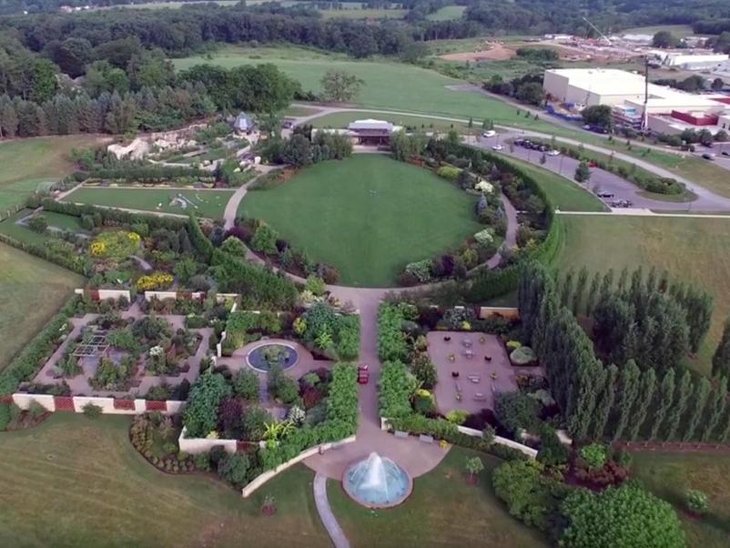 Aerial of Arboretum at Penn State