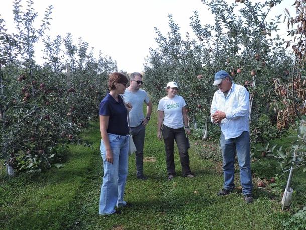 Georgian visitors at Penn State Fruit Research and Extension Center