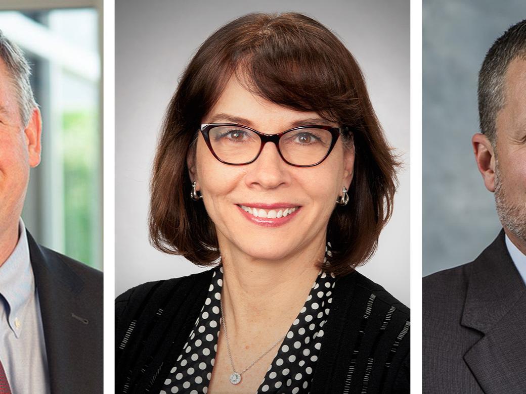Portraits of the three new members of the board of directors for Penn State Behrend's Council of Fellows