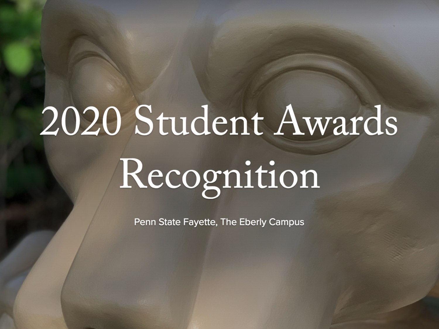 The 54th Annual Student Awards Recognition featured winners in an online gallery.