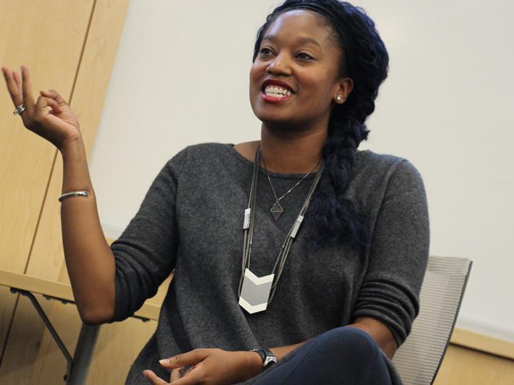 Aniyia Williams came to Berks to speak about entrepreneurship