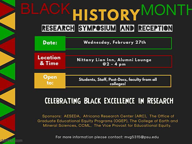 AESEDA Research Symposium and Reception flyer