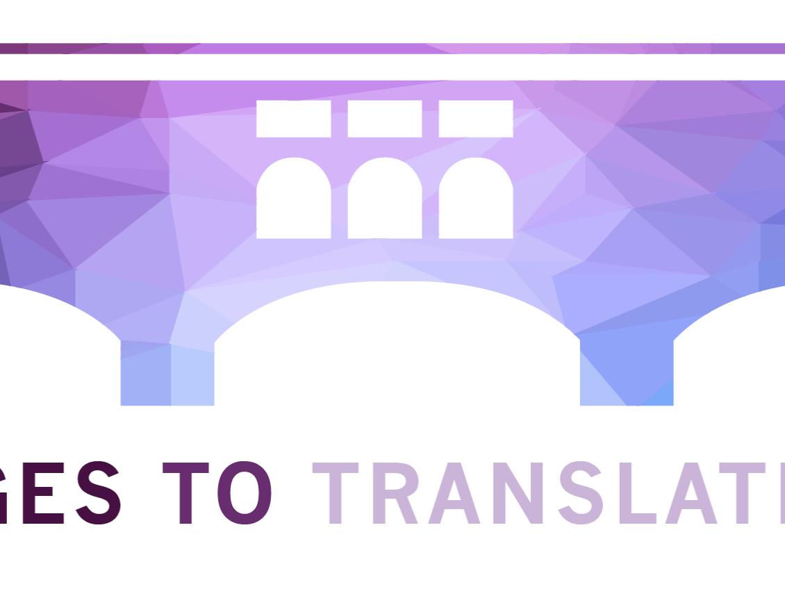A graphic of a purple bridge