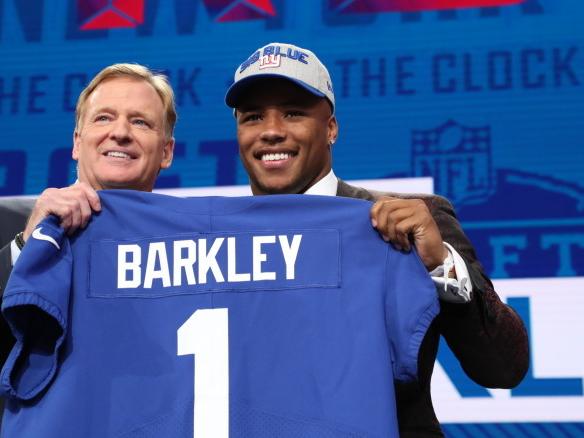 Saquon Barkley at the NFL draft