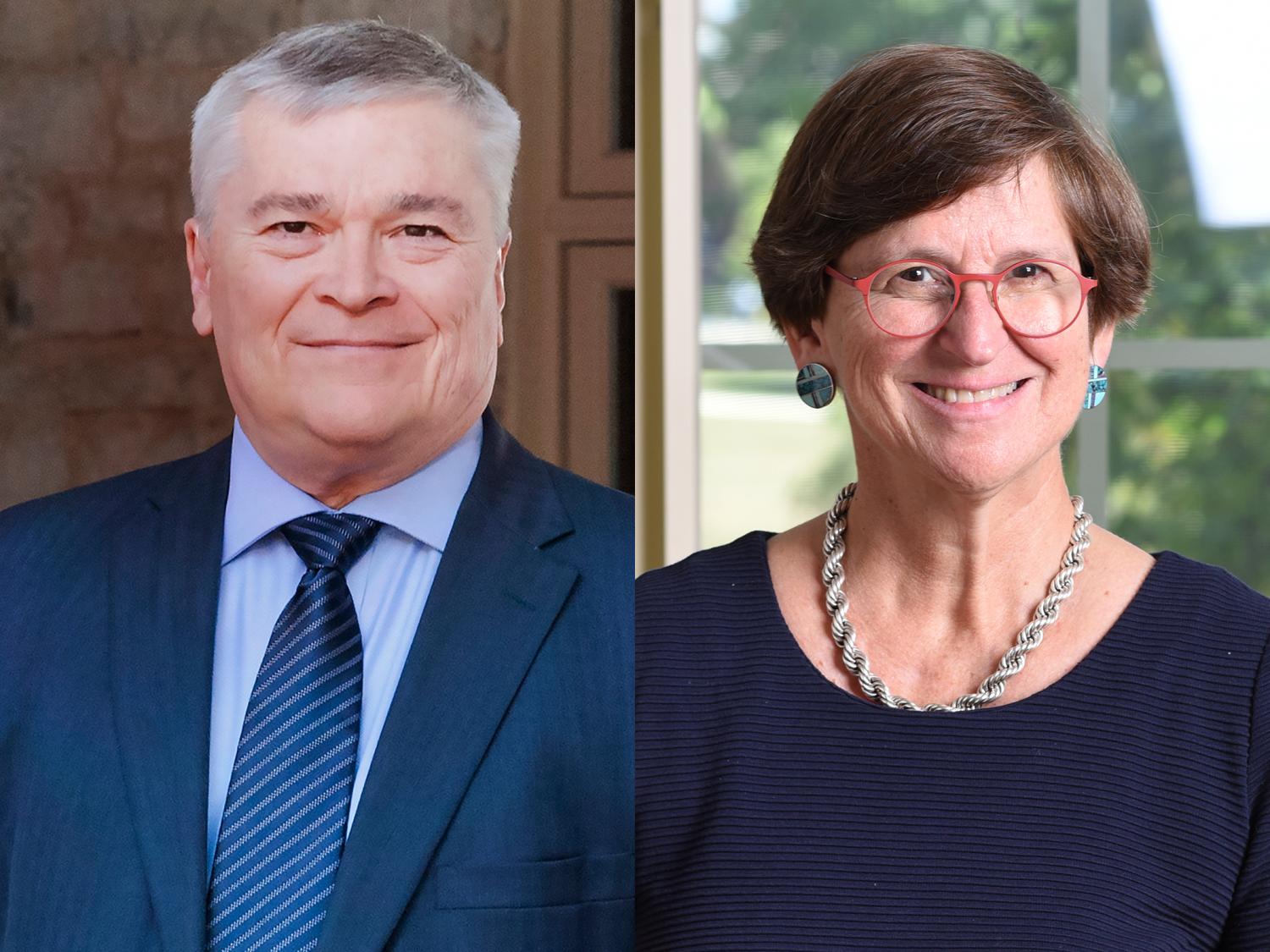 President Eric Barron and Dean Ann Crouter