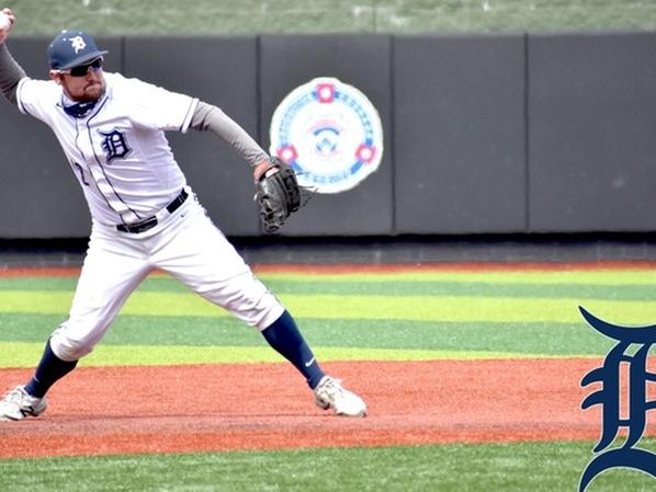 Trevor Hanna started on the mound in game one.