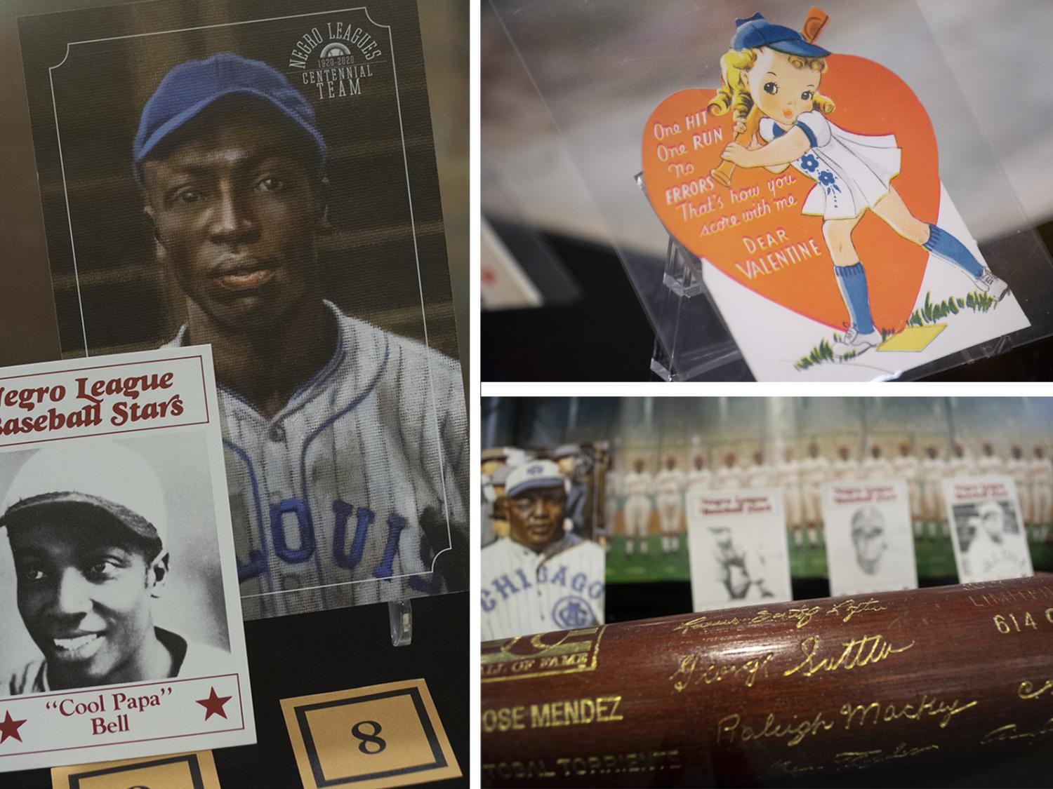 collage of baseball artifacts