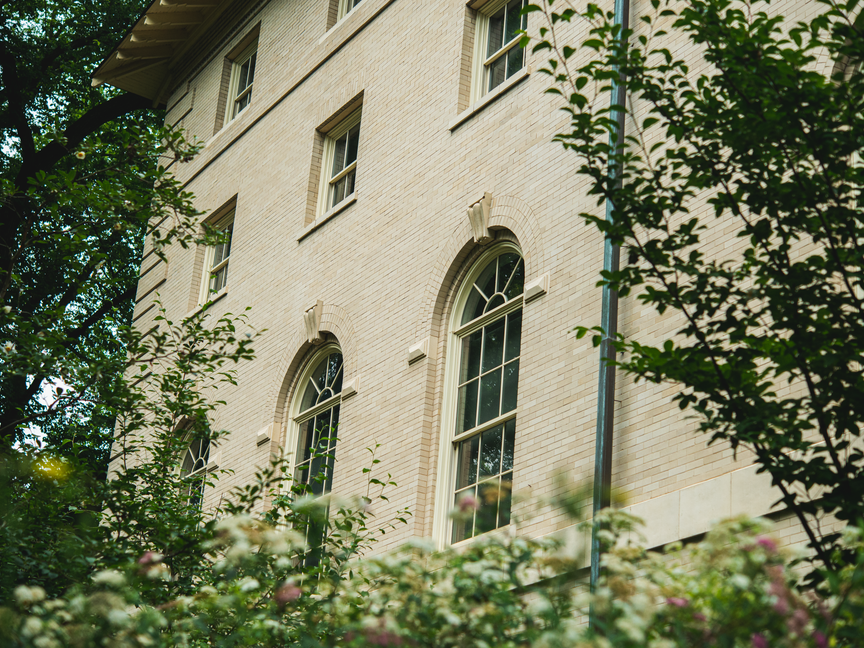 Photograph of exterior building details