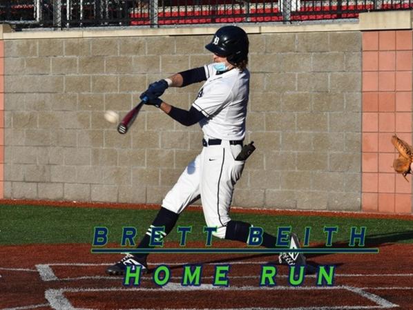 Brett Beith scored his first collegiate home run on Wednesday. 