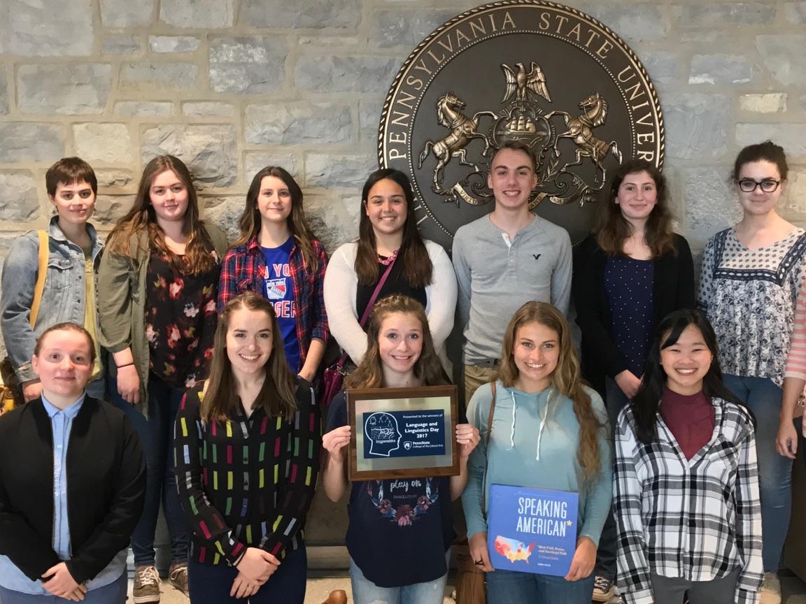 A group photo of the students from Bellefonte High School