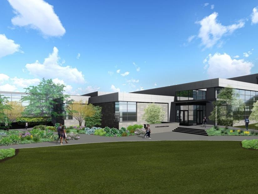 Architect's rendering of proposed Beaver Community Center renovation and expansion