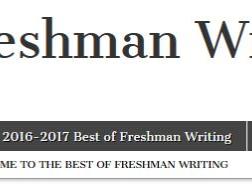 Best of Freshman Writing grahic