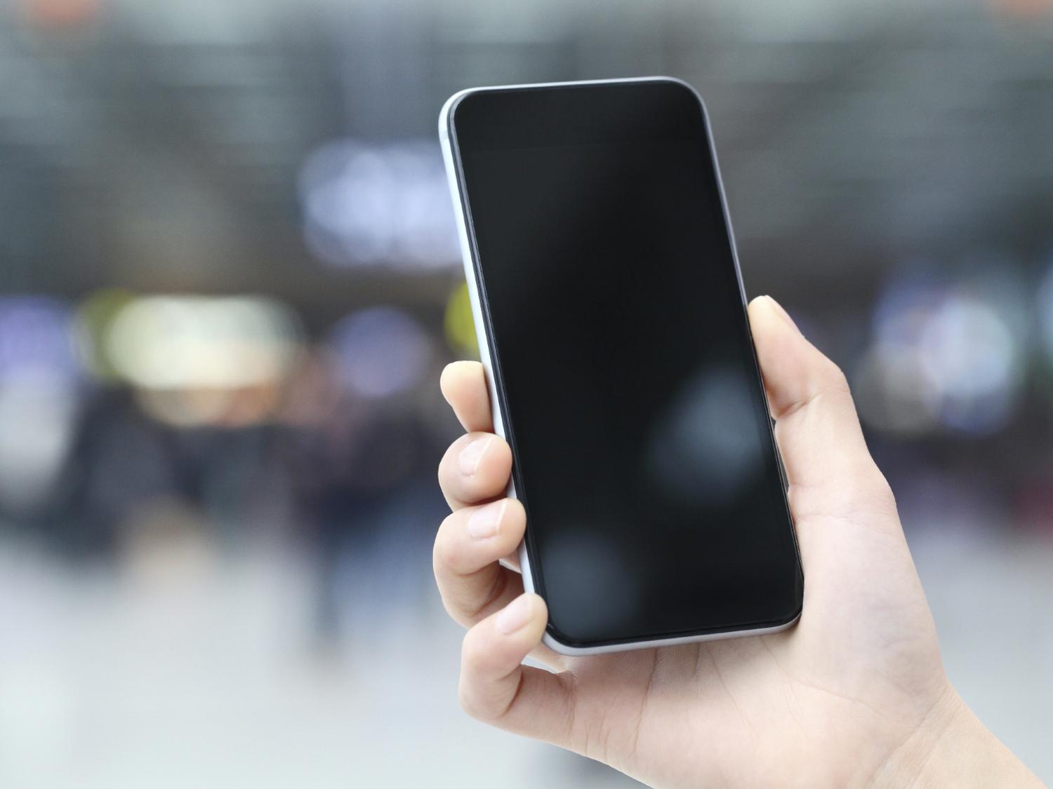 cell phone in hand