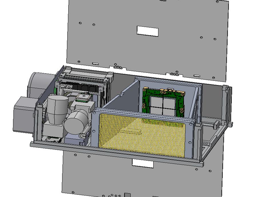Schematic engineering drawing of the Black Hole Coded Aperture Telescope