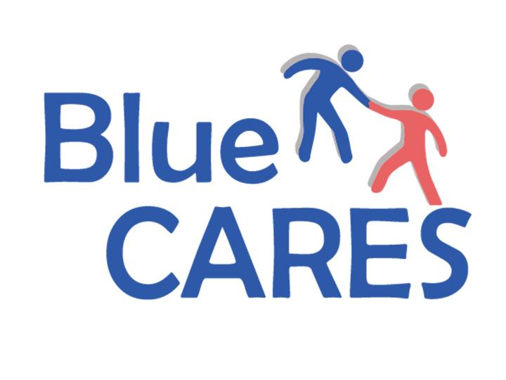 Blue CARES logo