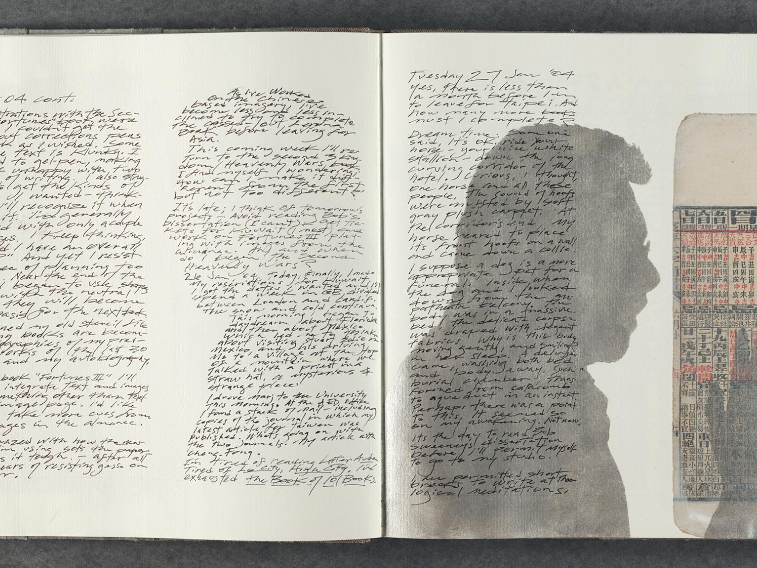Page of one of Brent Wilson's journals