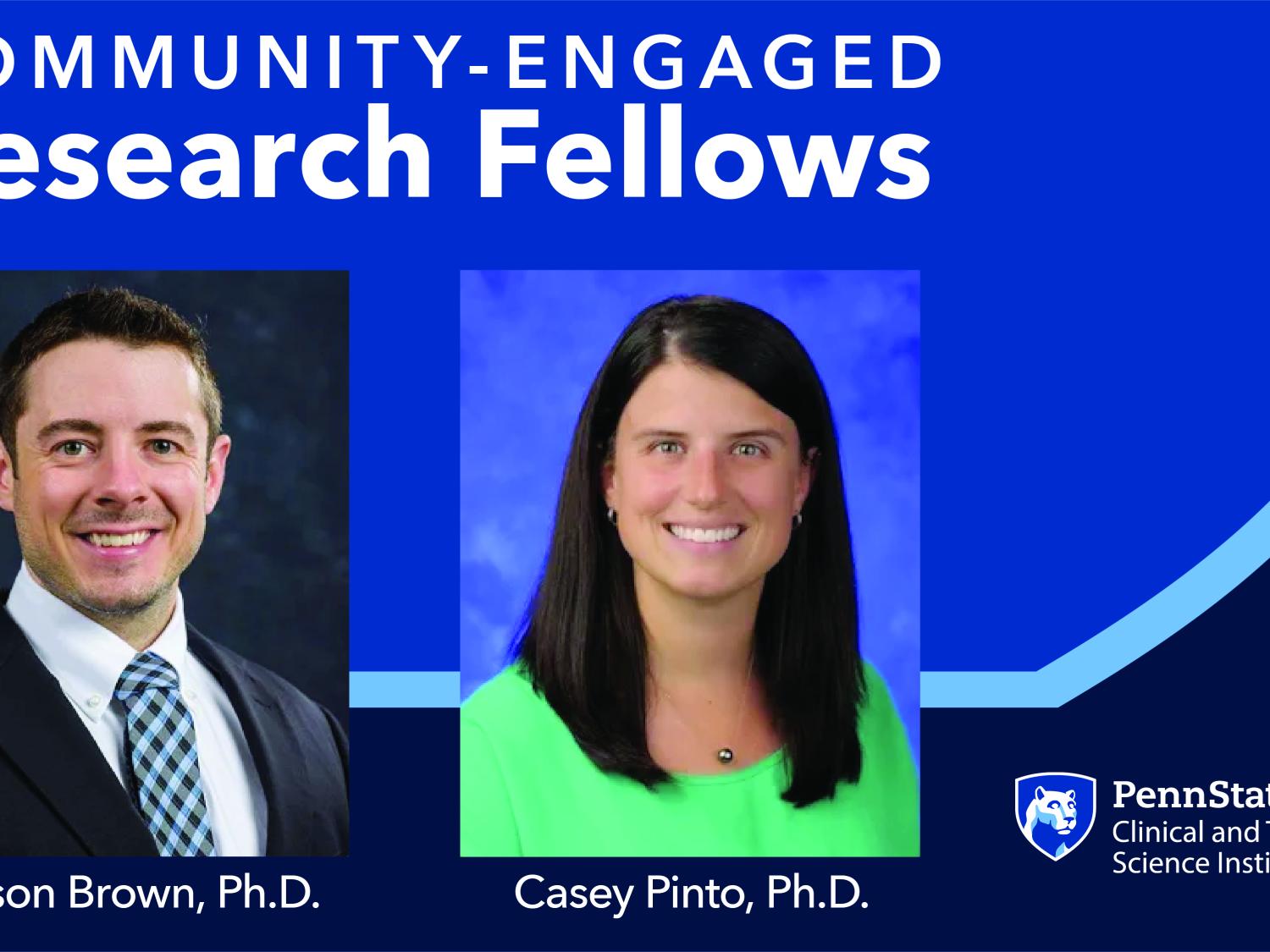 Headshots of Wilson Brown and Casey Pinto