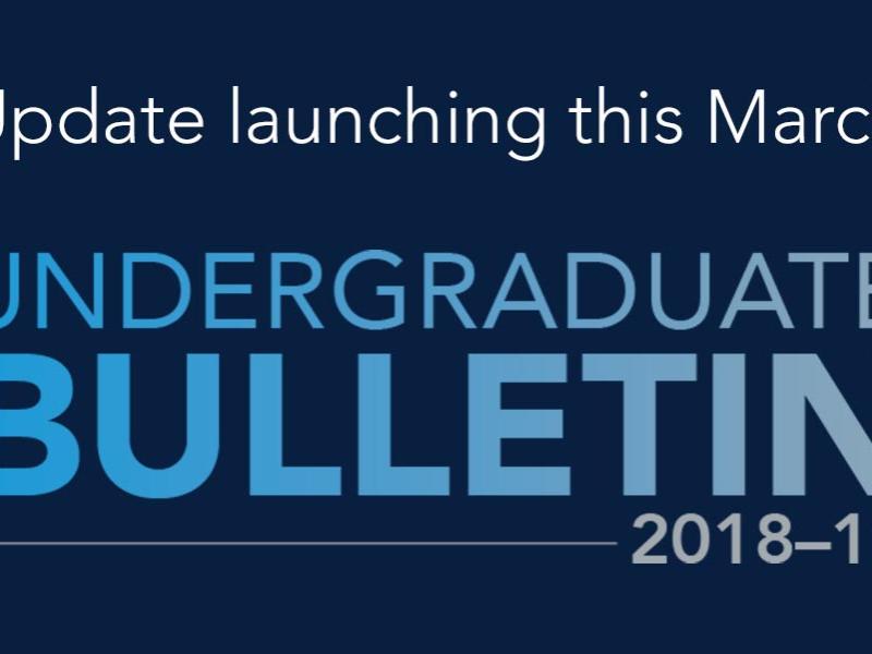 Penn State Undergraduate Bulletin launching in March