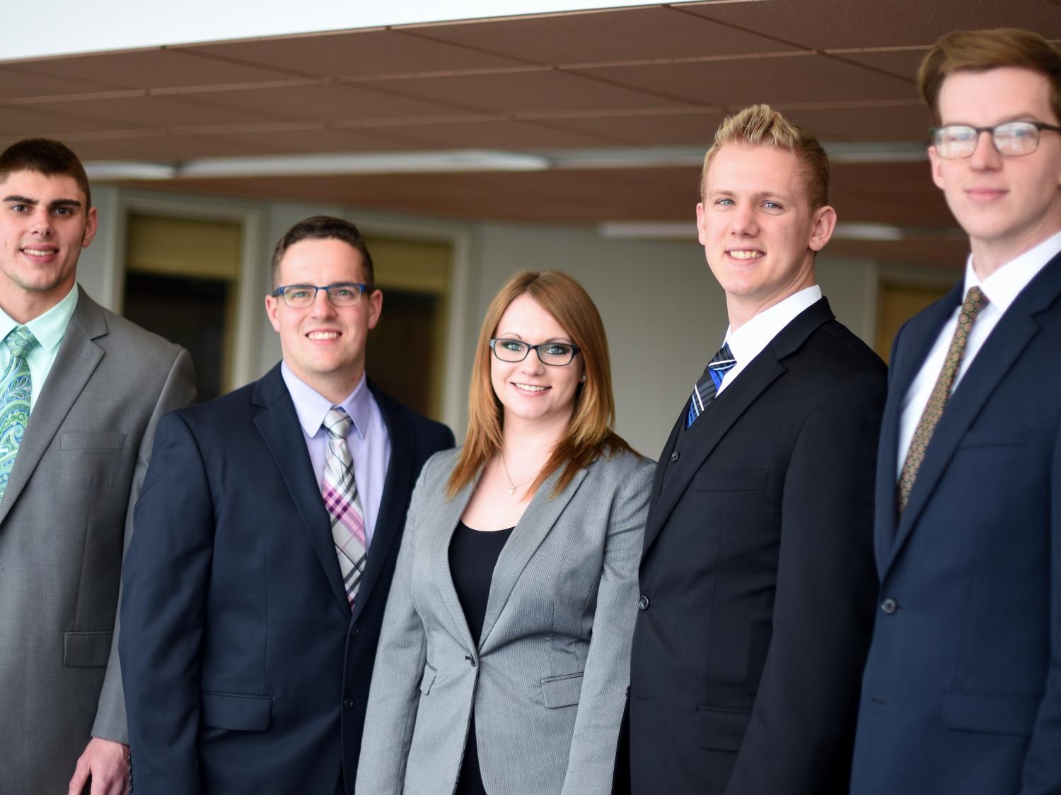 A portrait of Penn State Behrend's CFA Research Challenge team
