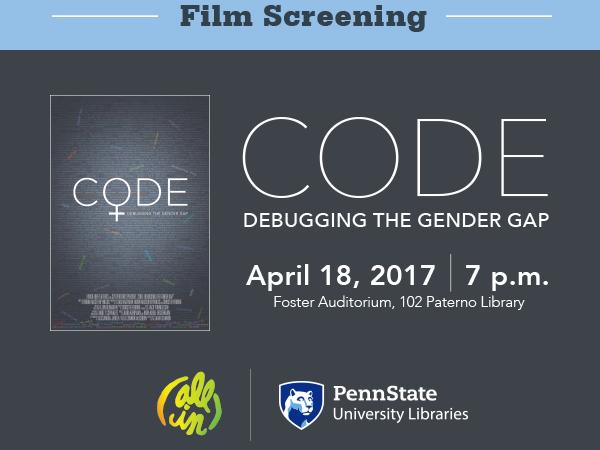 promotional graphic for "CODE: Debugging the Gender Gap"
