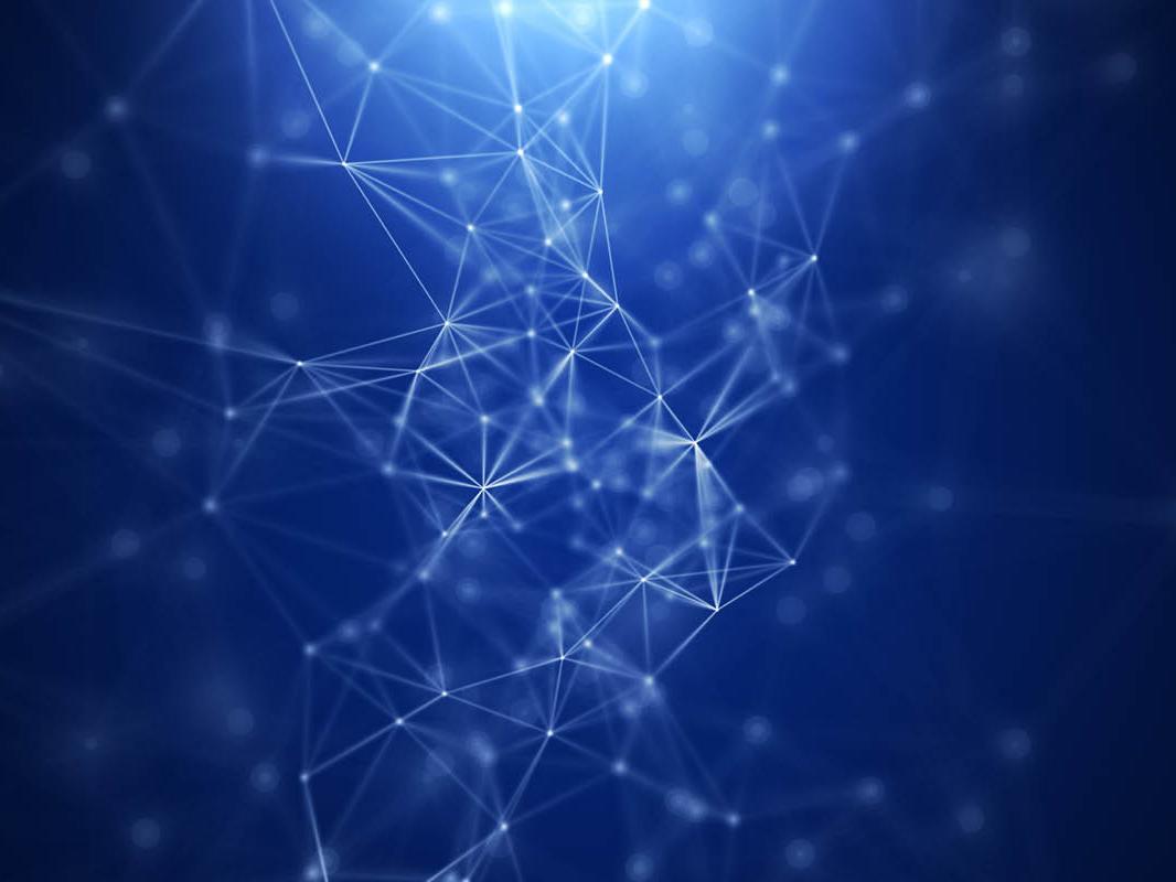 an abstract image of what connections between genes may look like