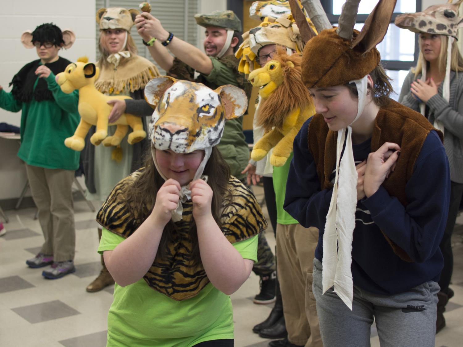 Students rehearse for spring performance