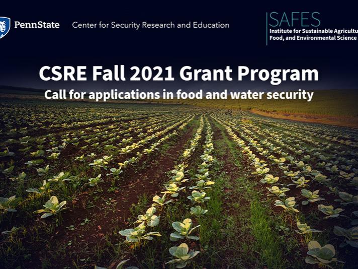 CSRE SAFES 2021 Seed Funding in Food and Water Security