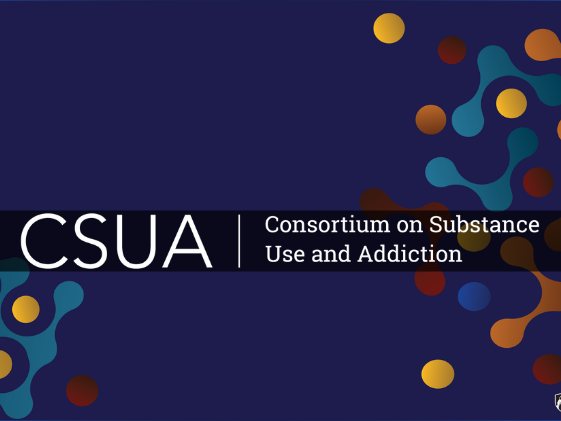 Colorful header that says CSUA | Consortium on Substance Use and Addiction.