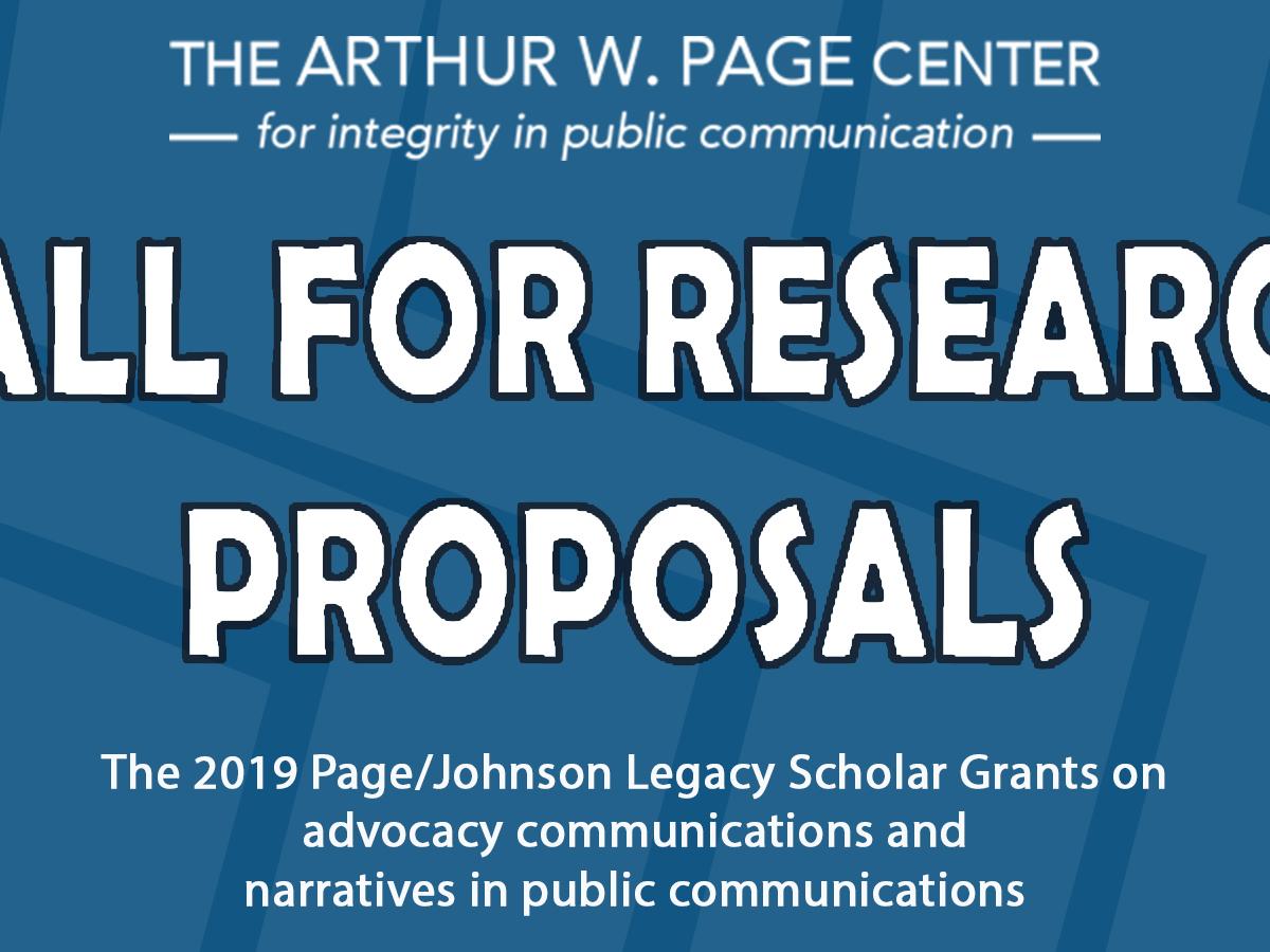 Page Center 2019 Call graphic