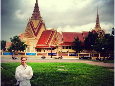 Dana James in Cambodia
