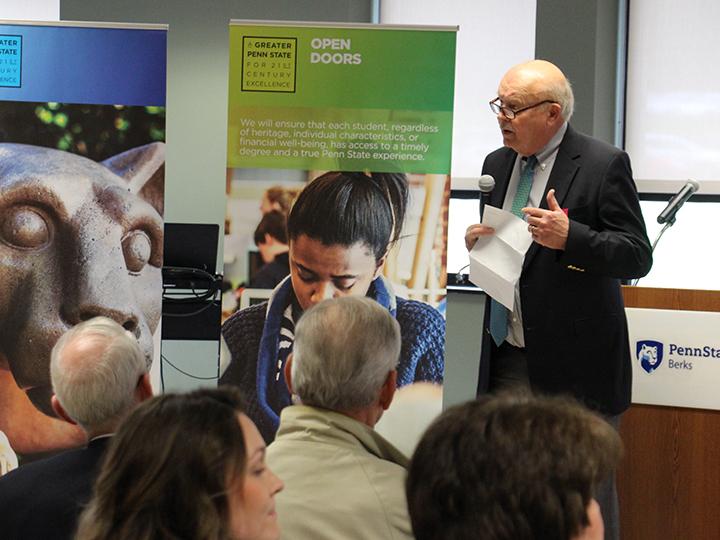 Dr. Hillkirk speaks at campaign kickoff