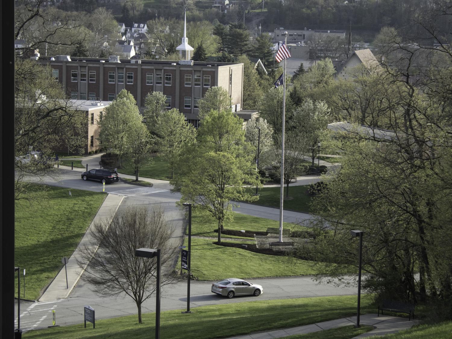 A photo of lower campus.  