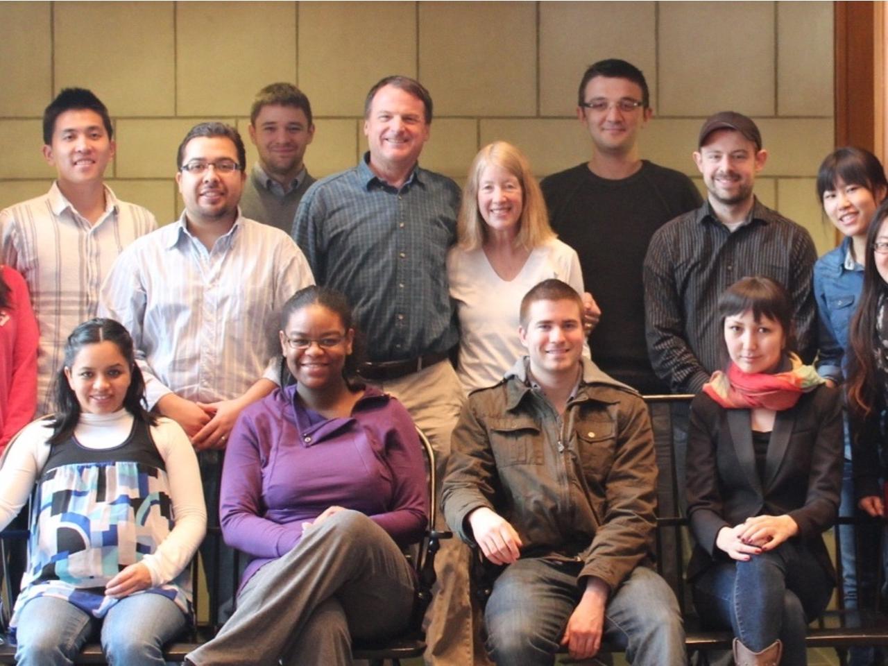 Research group poses for picture
