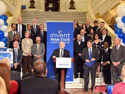 President Eric Barron at Invent Penn State Day