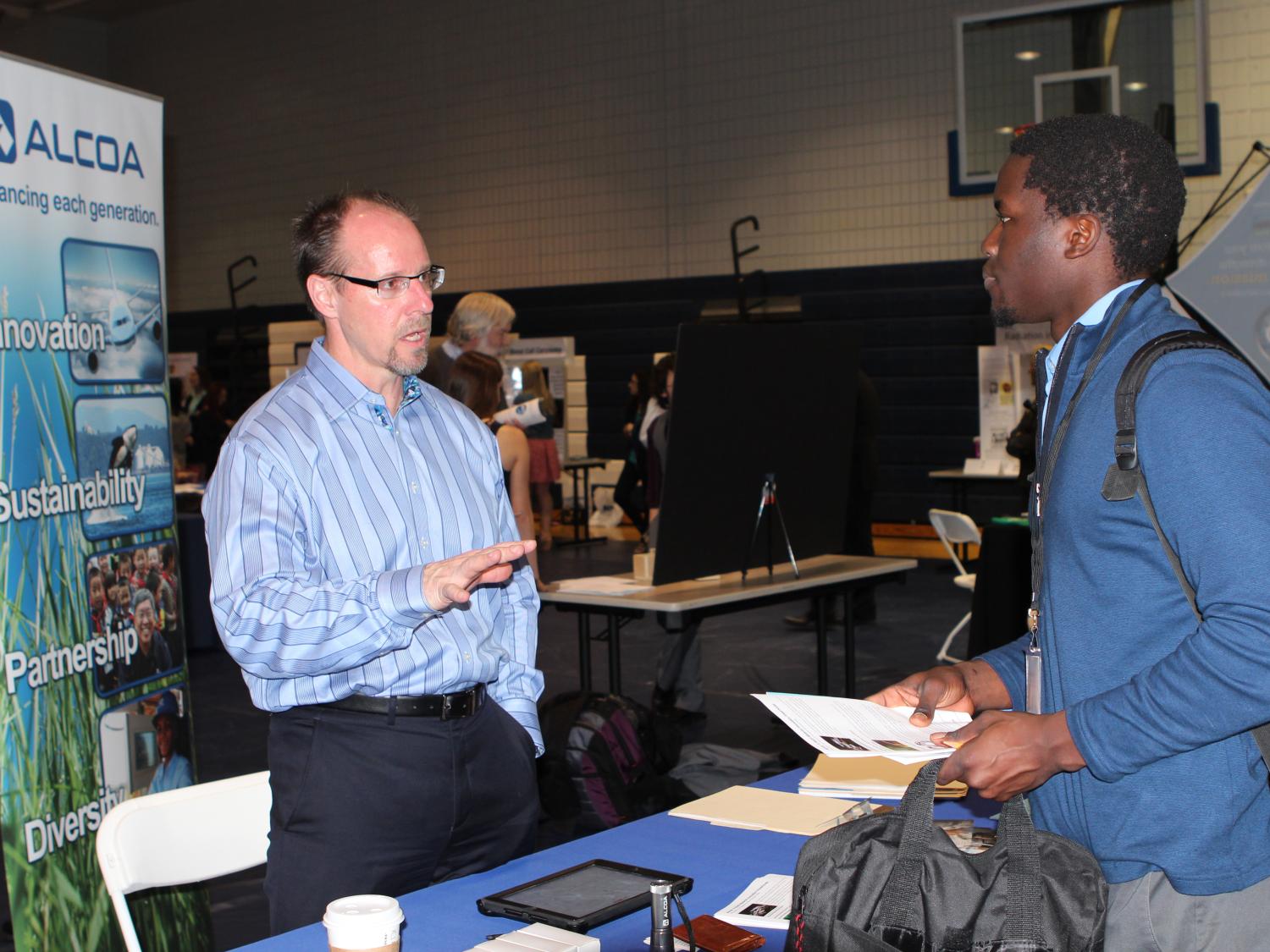 Job fair interview