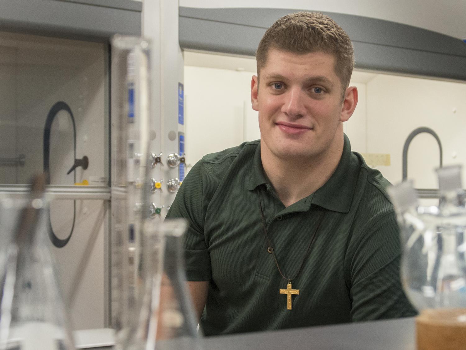 Carl Nassib in Lab