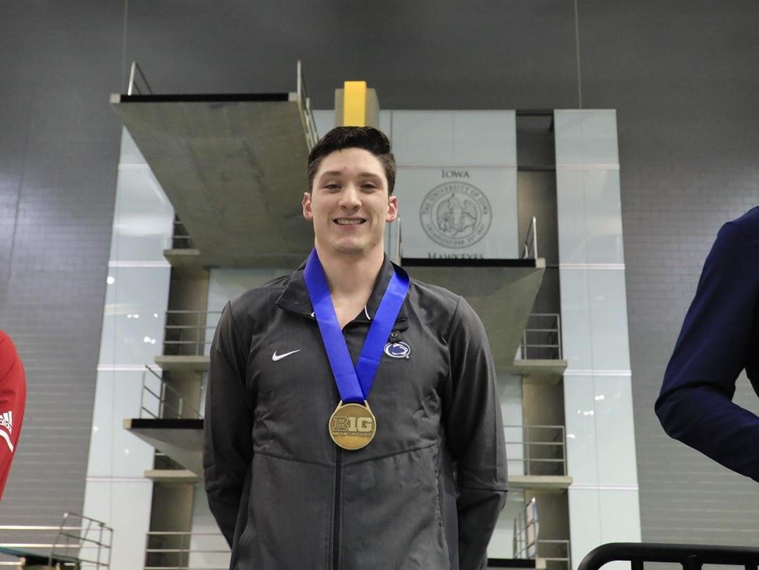 Castano Earns Bronze in 50 Free at Big Ten Championship