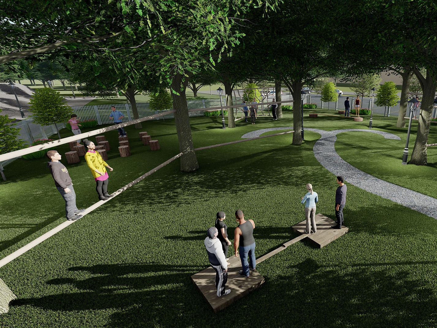 View of the Challenge Course at Penn College