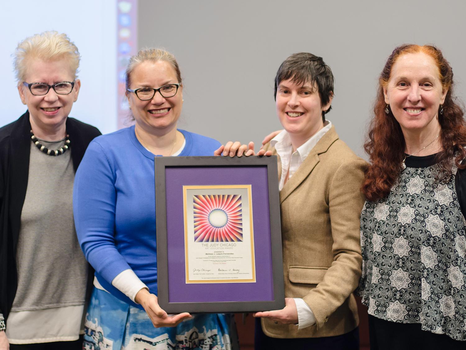 Judy Chicago Art Education Award ceremony 