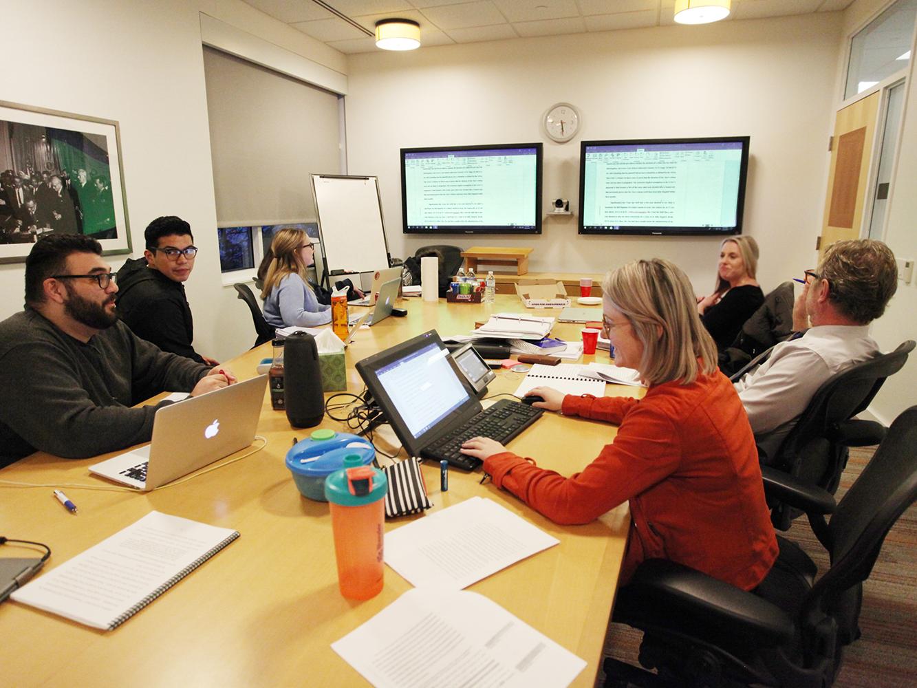 Working session at the Civil Rights Appellate Clinic