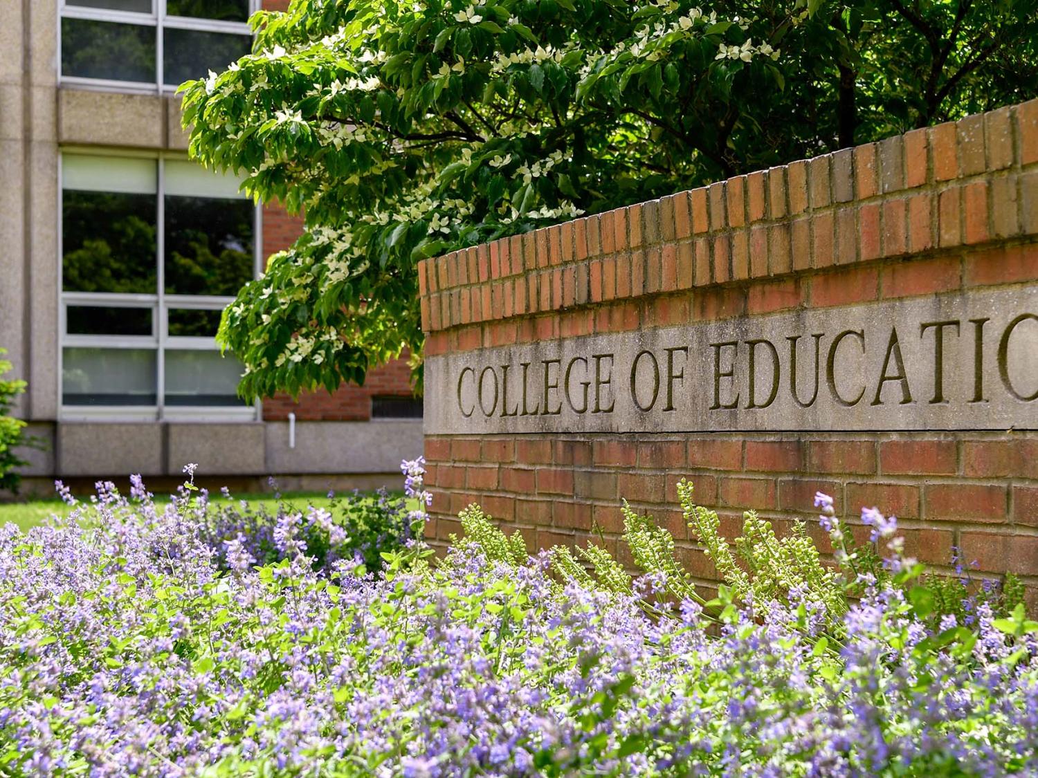 College of Education sign