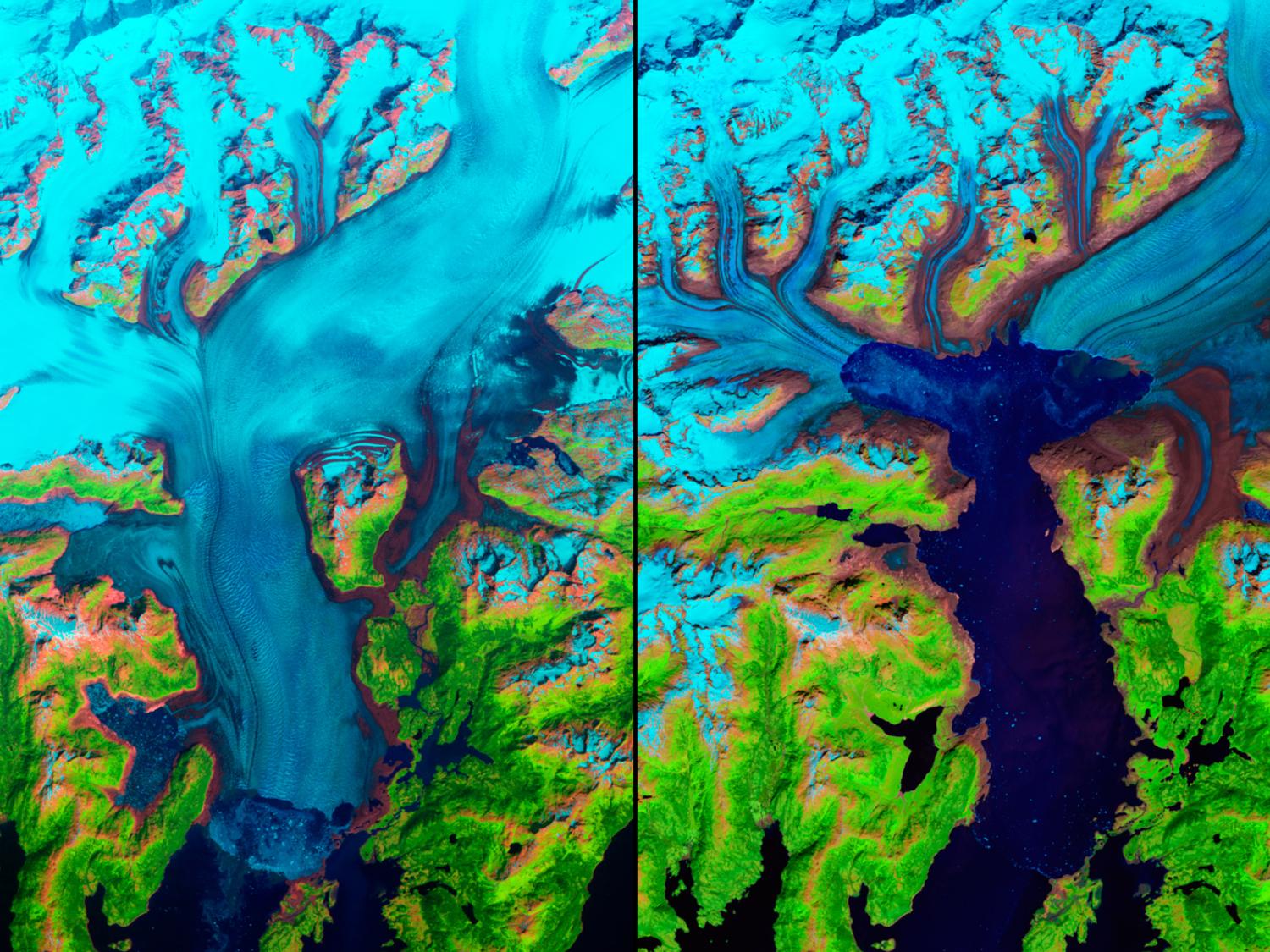 Retreat of Columbia Glacier