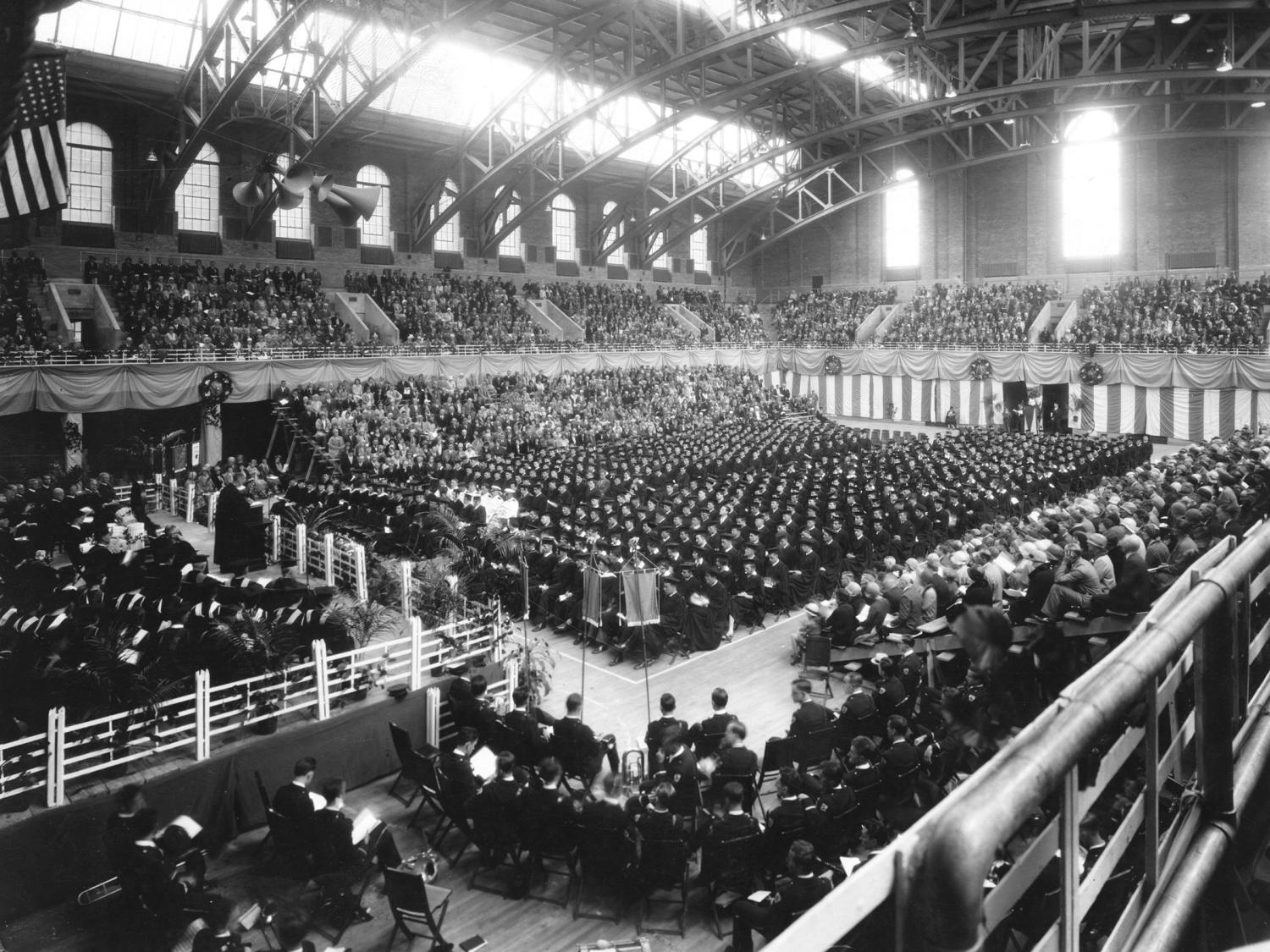 Penn State Commencement in Rec Hall in 1930