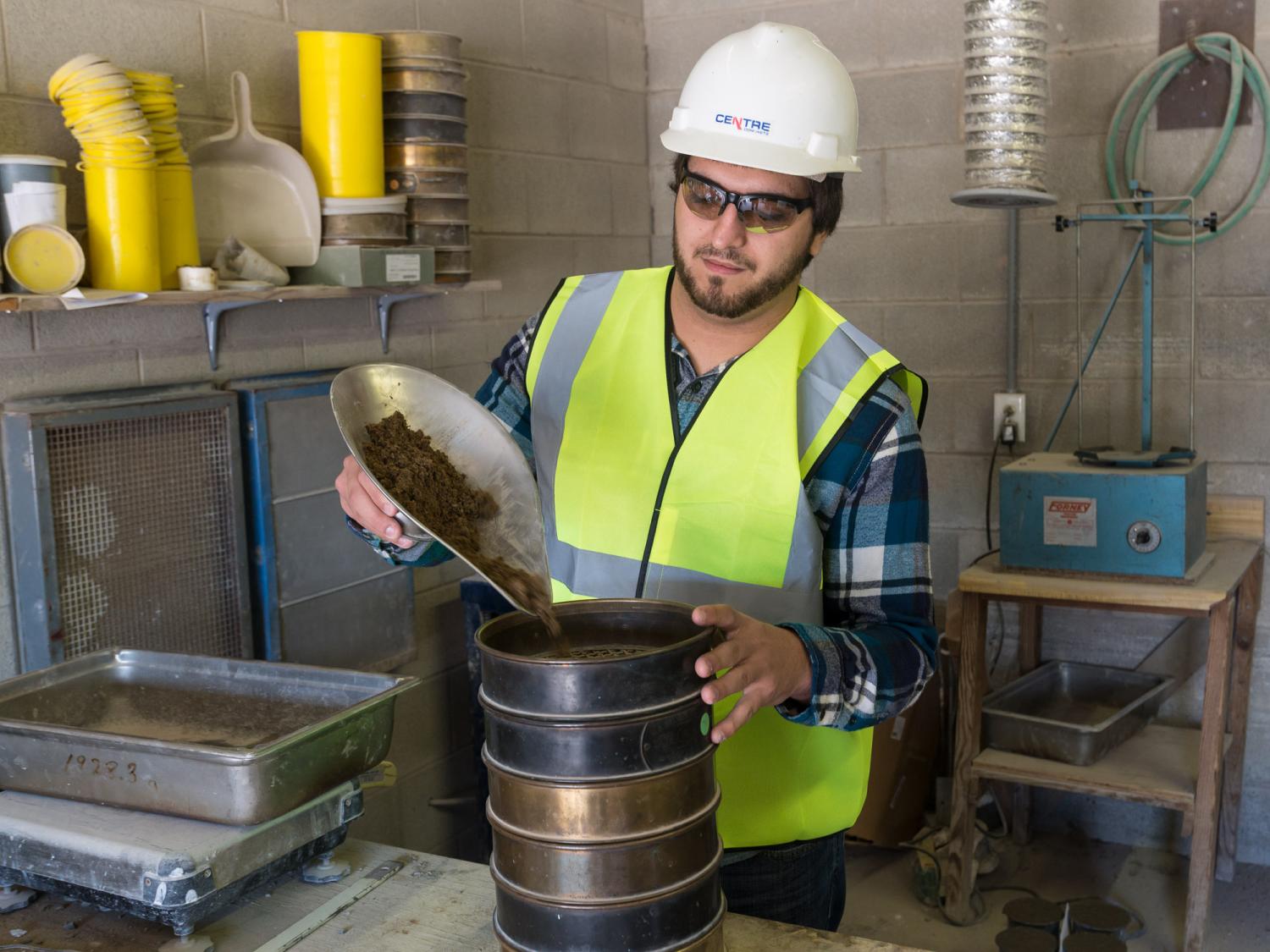 Concrete science technology major at Penn College
