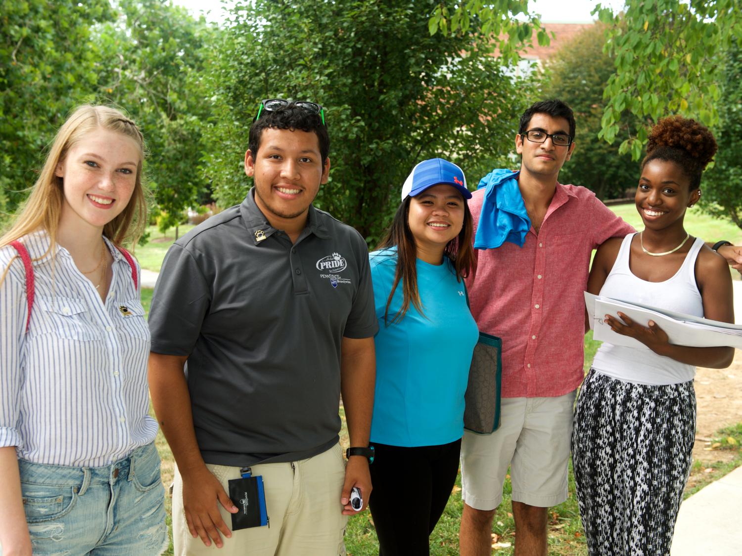 Brandywine Students Outside