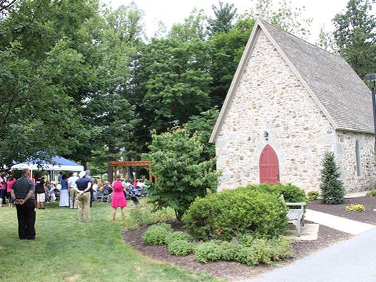 Creager Memorial Garden dedication at Penn State Mont Alto.