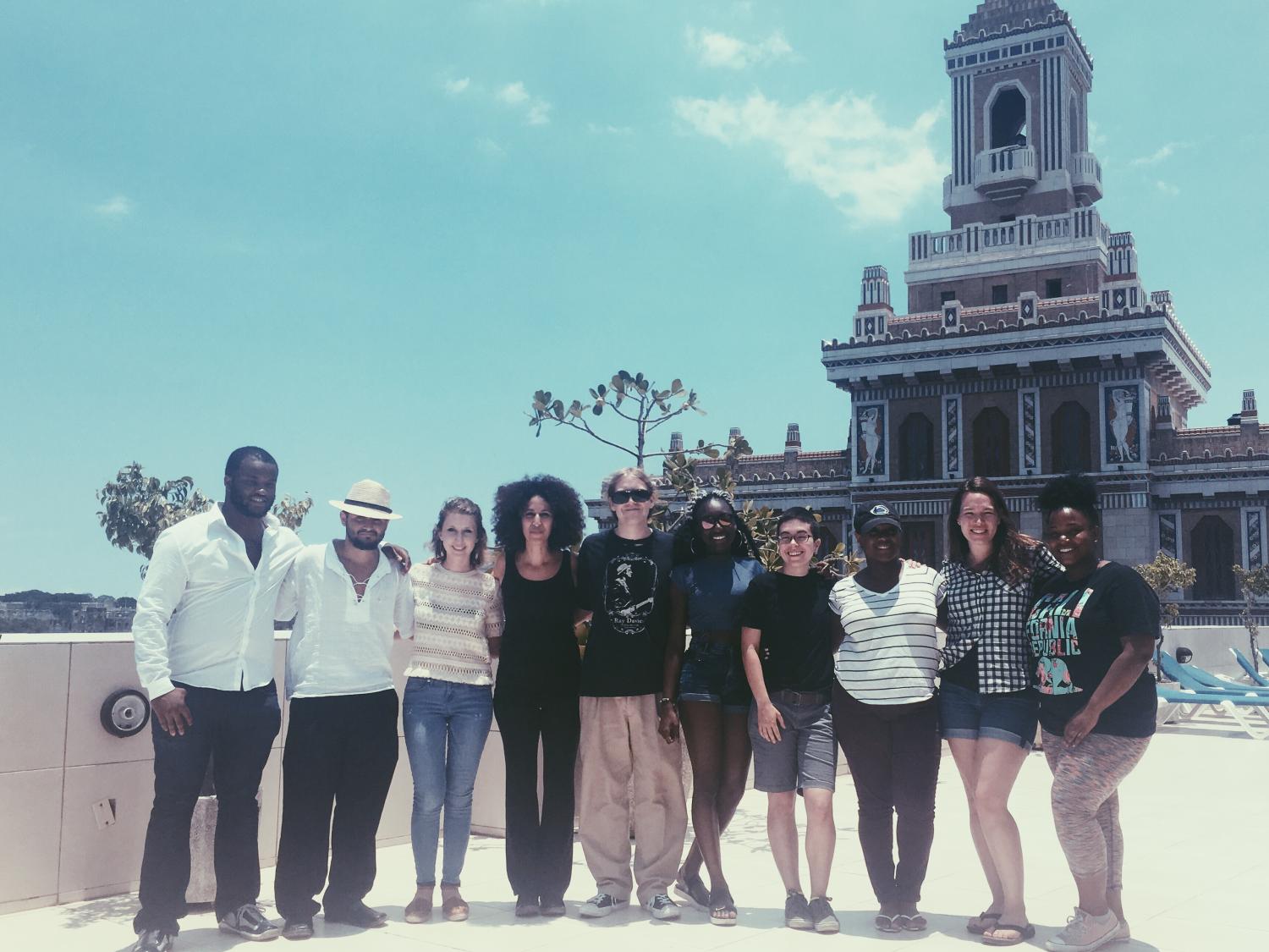 Students in Cuba for embedded course